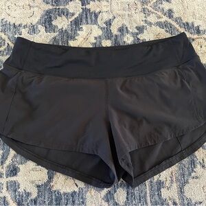 Lululemon Speed Up High-Rise Lined Short 2.5" Black Athletic Shorts Size 6